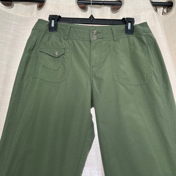 Marmot Hiking Pants Convertable Roll Tab Green Stretch Pockets Women's Size 6 - Picture 3 of 9
